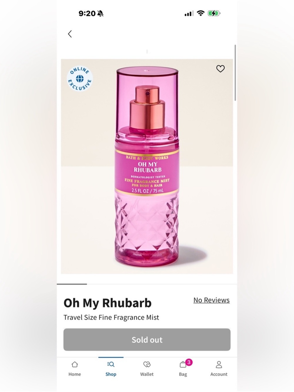3X LIMITED RELEASE BBW Mist
V.I.PEAR OH MY RHUBARB NAME IN LIGHTS Collection - Picture 10 of 11